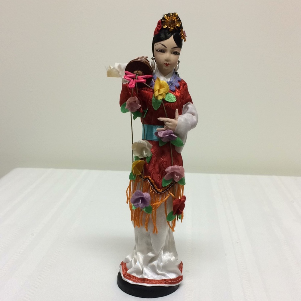 Oriental Souvenir Doll Figure 9.5" Female Japanese Chinese Geisha Asian (New)